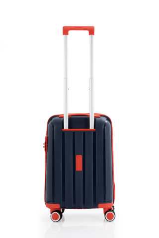 Mçs Polipropilen Valiz Seti Orta & Kabin OLM305 Lacivert-Kırmızı