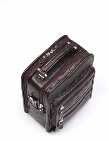 Deri Portföy Çantası OLM307 Kahverengi