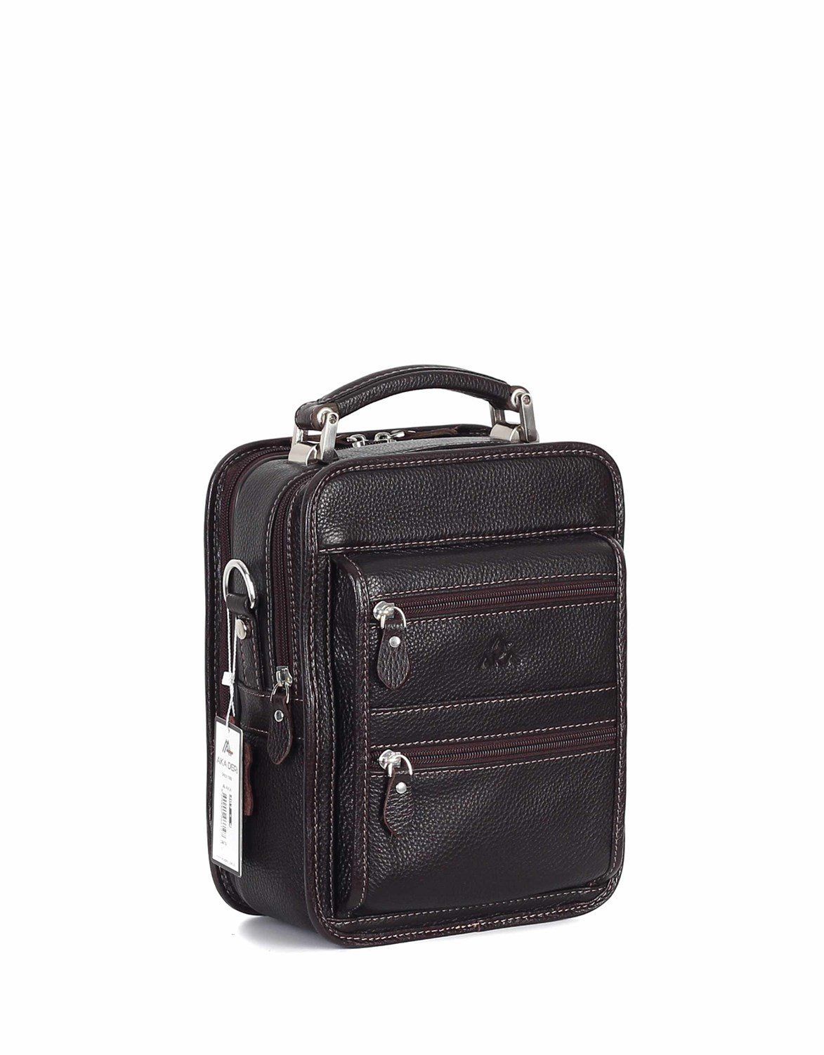 Deri Portföy Çantası OLM307 Kahverengi