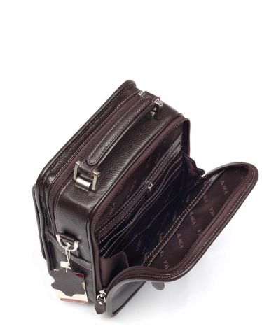 Deri Portföy Çantası OLM307 Kahverengi