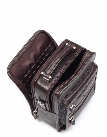 Deri Portföy Çantası OLM307 Kahverengi