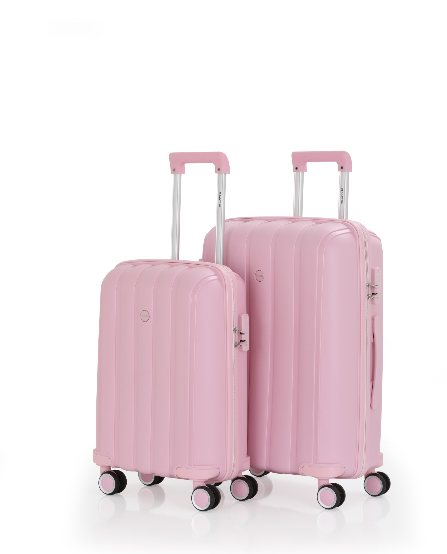 Mçs Polipropilen Valiz Seti Orta & Kabin OLM305 Pudra