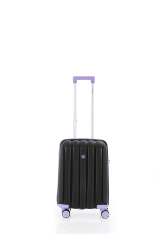 Mçs Polipropilen Valiz Seti Orta & Kabin OLM305 Siyah-Lila