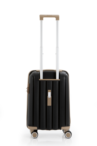 Mçs Polipropilen Valiz Seti Orta & Kabin OLM305 Siyah-Şampanya