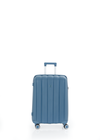 Mçs Polipropilen Valiz Seti Orta & Kabin OLM305 Sky Blue