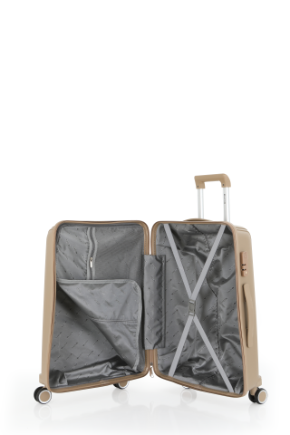 Mçs Polipropilen Valiz Seti Orta & Kabin OLM305 Şampanya