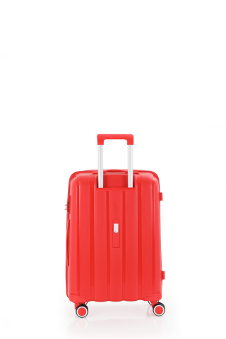 Mçs Polipropilen Valiz Seti Orta & Kabin OLM305 Kırmızı