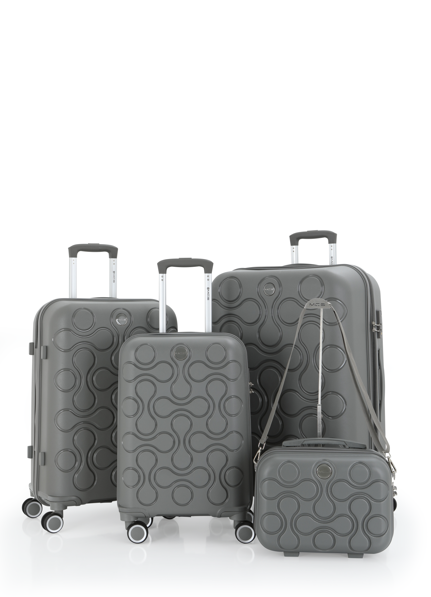 Mçs Polipropilen 4'lü Valiz Seti OLM376 Gri