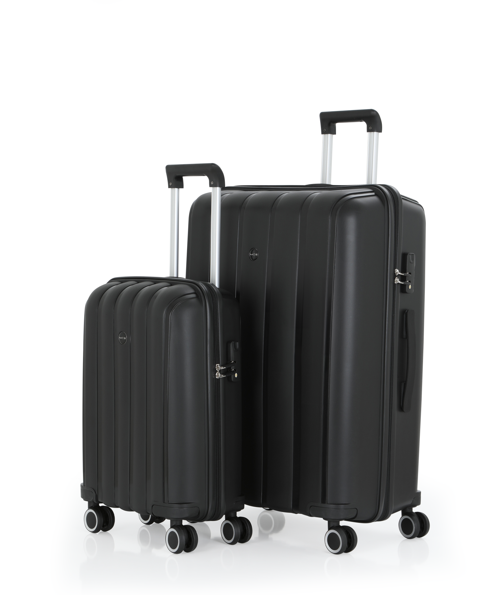 Mçs Polipropilen Valiz Seti Büyük & Kabin OLM305 Siyah