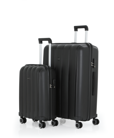 Mçs Polipropilen Valiz Seti Büyük & Kabin OLM305 Siyah