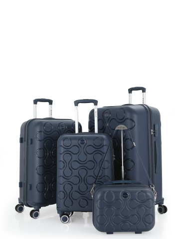 Mçs Polipropilen 4'lü Valiz Seti OLM376 Lacivert