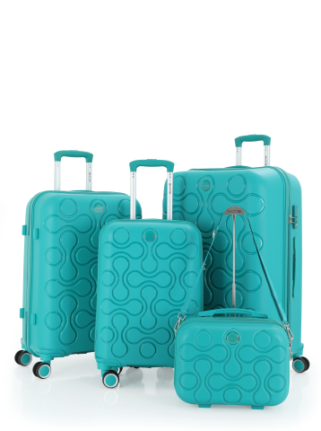 Mçs Polipropilen 4'lü Valiz Seti OLM376 Cam Göbeği