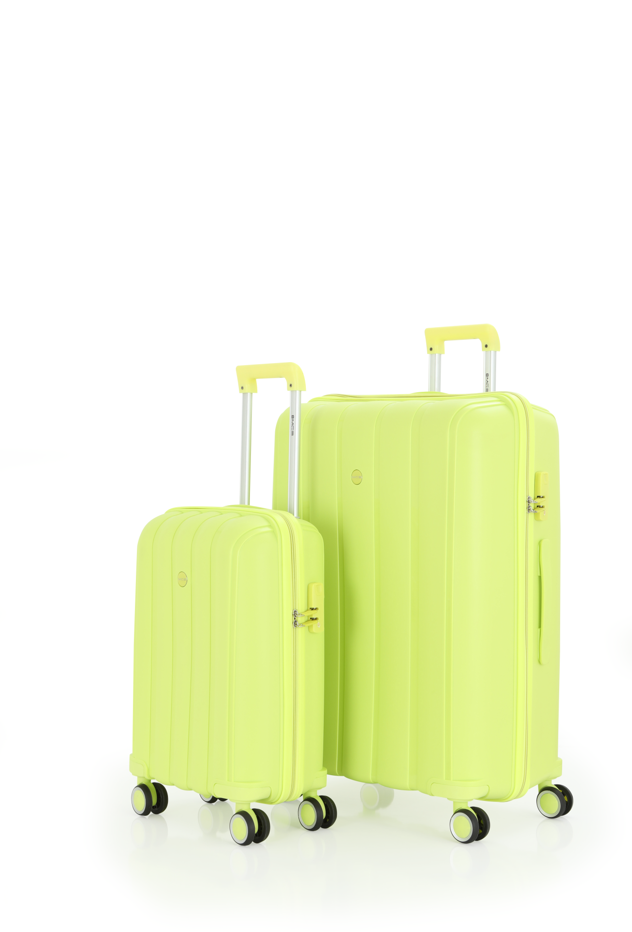 Mçs Polipropilen Valiz Seti Büyük & Kabin OLM305 Açık Sarı