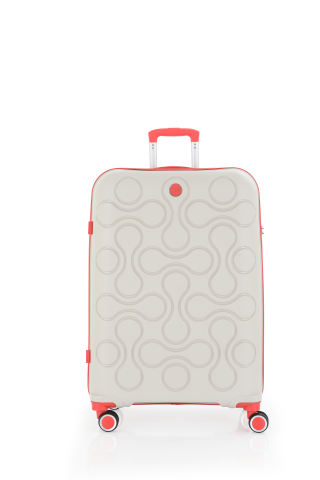 Mçs Polipropilen 4'lü Valiz Seti OLM376 Kemik-Mercan