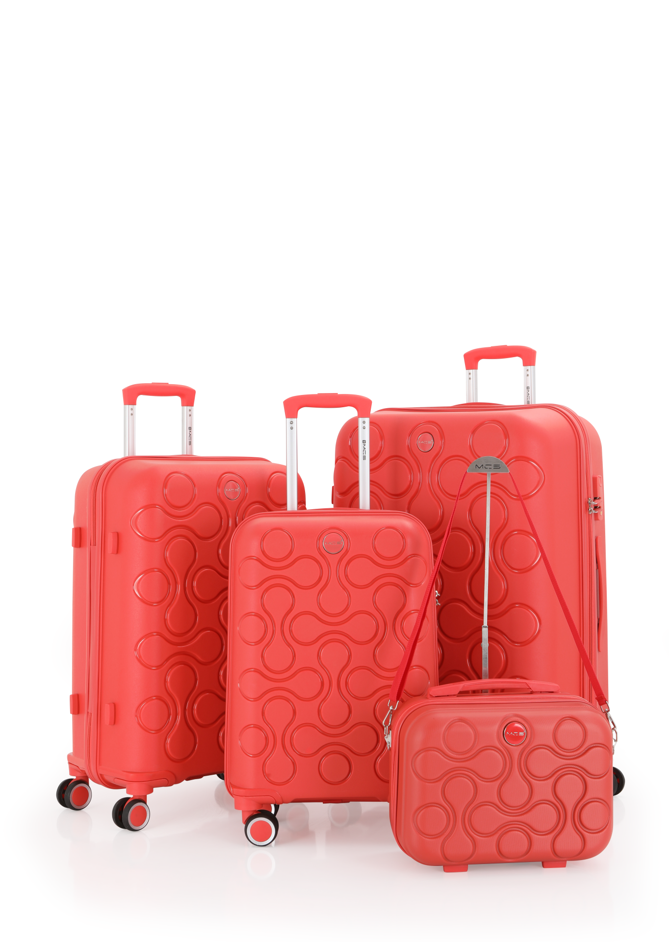 Mçs Polipropilen 4'lü Valiz Seti OLM376 Mercan