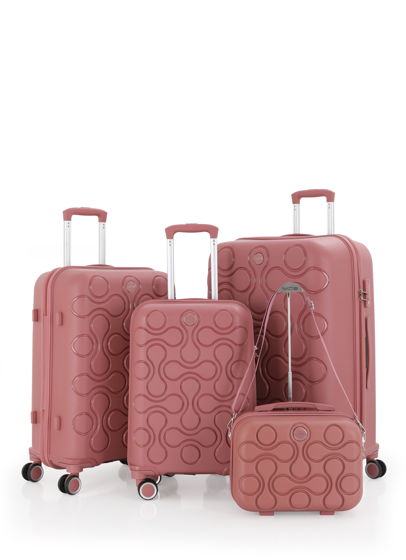 Mçs Polipropilen 4'lü Valiz Seti OLM376 Koyu Pudra
