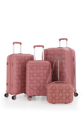 Mçs Polipropilen 4'lü Valiz Seti OLM376 Koyu Pudra