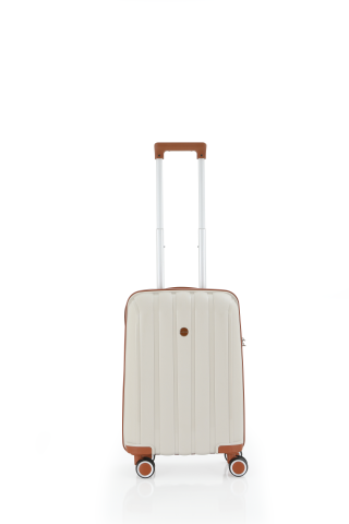 Mçs Polipropilen Valiz Seti Büyük & Kabin OLM305 Kemik-Kahve