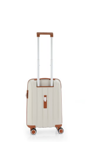Mçs Polipropilen Valiz Seti Büyük & Kabin OLM305 Kemik-Kahve