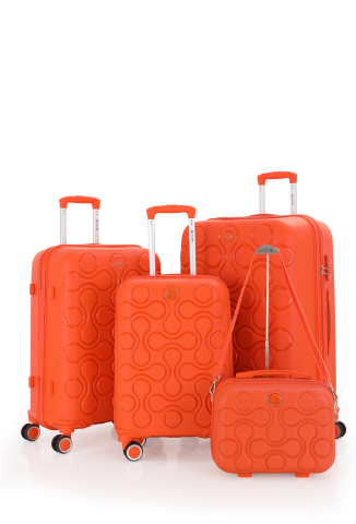 Mçs Polipropilen 4'lü Valiz Seti OLM376 Portakal