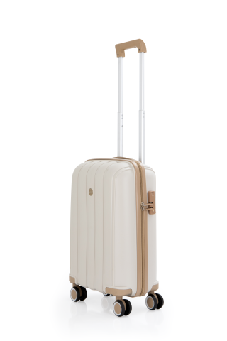Mçs Polipropilen Valiz Seti Büyük & Kabin OLM305 Kemik-Şampanya