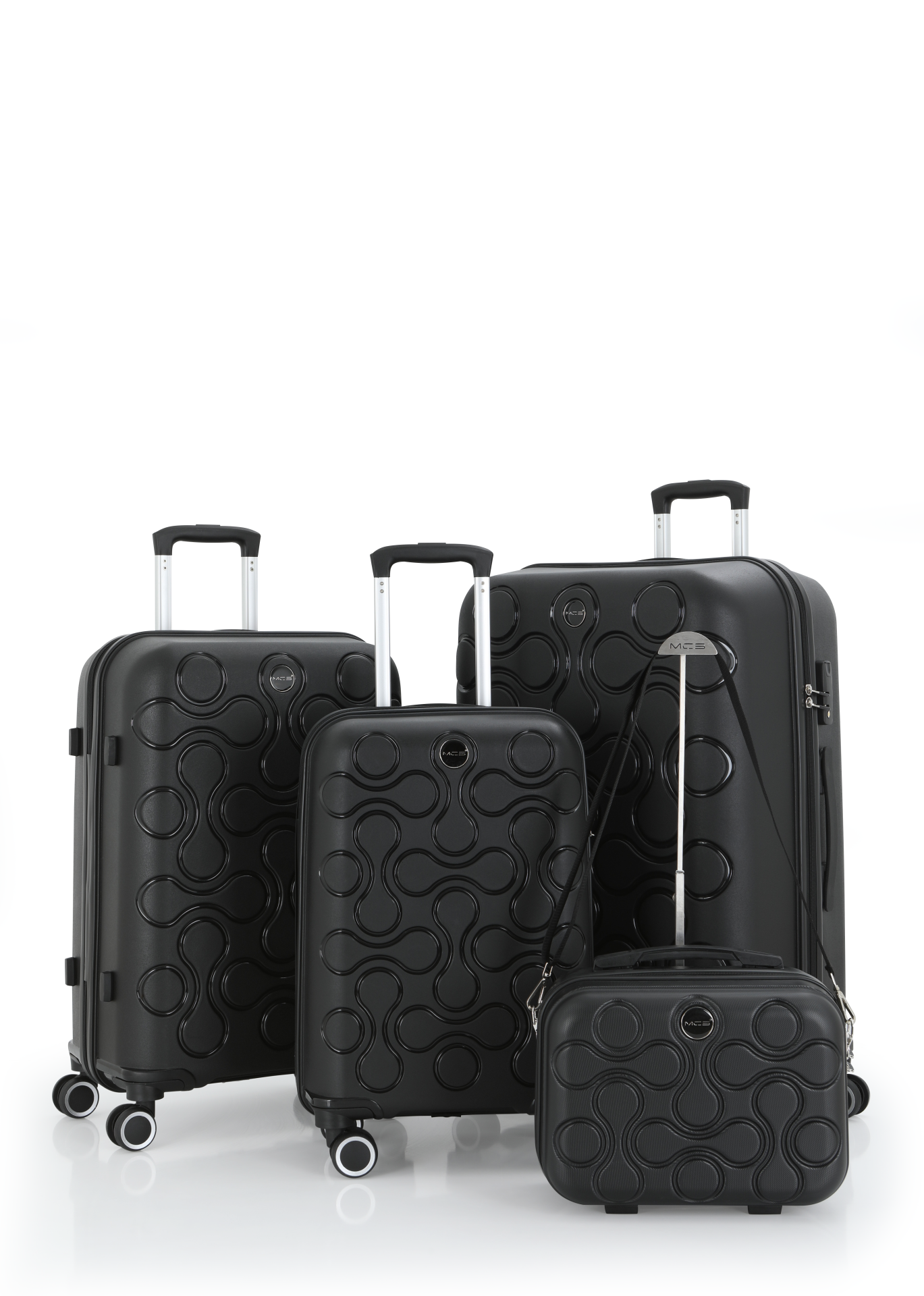 Mçs Polipropilen 4'lü Valiz Seti OLM376 Siyah