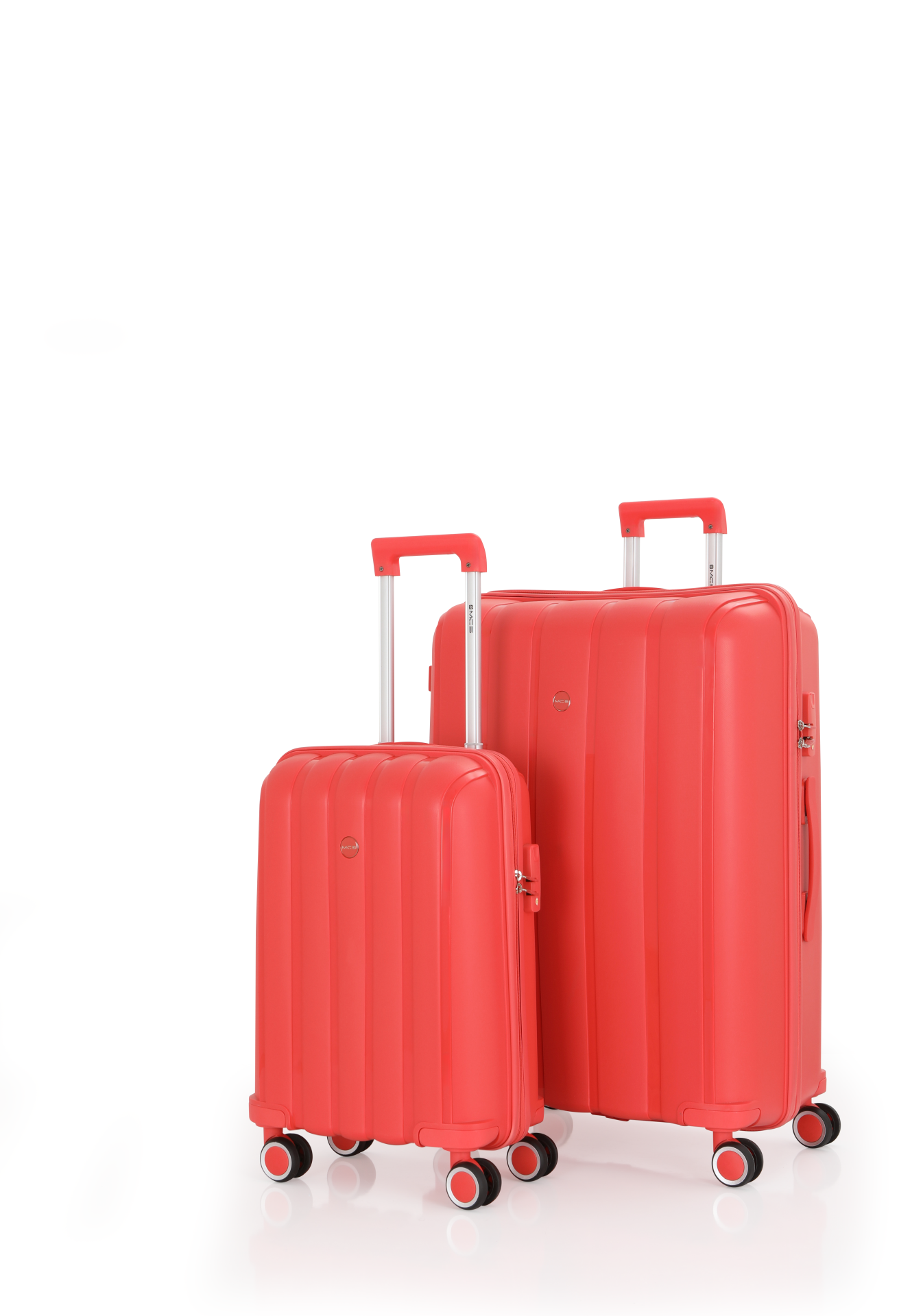 Mçs Polipropilen Valiz Seti Büyük & Kabin OLM305 Mercan