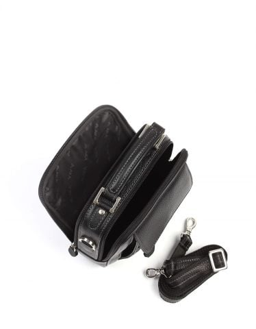 El ve Omuz Çantası OLM305 Siyah - Flotter Deri