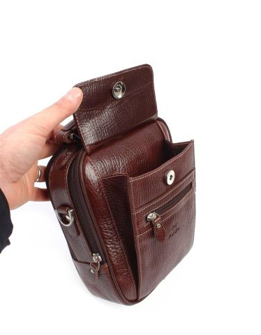 El ve Omuz Çantası OLM305 Kahverengi - Parlak