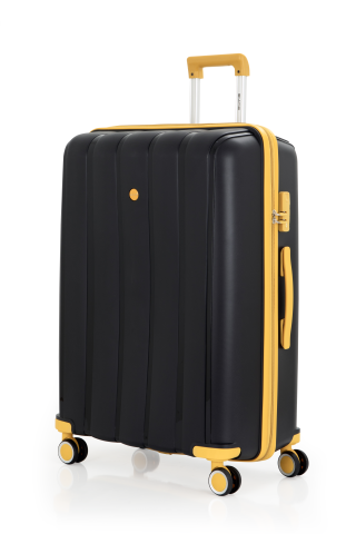 Mçs Polipropilen Valiz Seti Büyük & Kabin OLM305 Siyah-Sarı