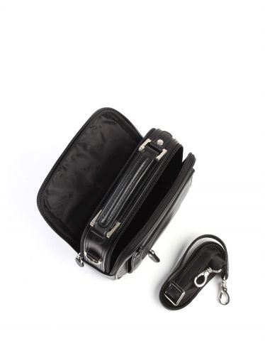 El ve Omuz Çantası OLM305 Siyah - Timsah Desenli