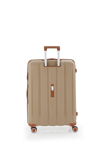 Mçs Polipropilen Valiz Seti Büyük & Kabin OLM305 Şampanya-Kahve