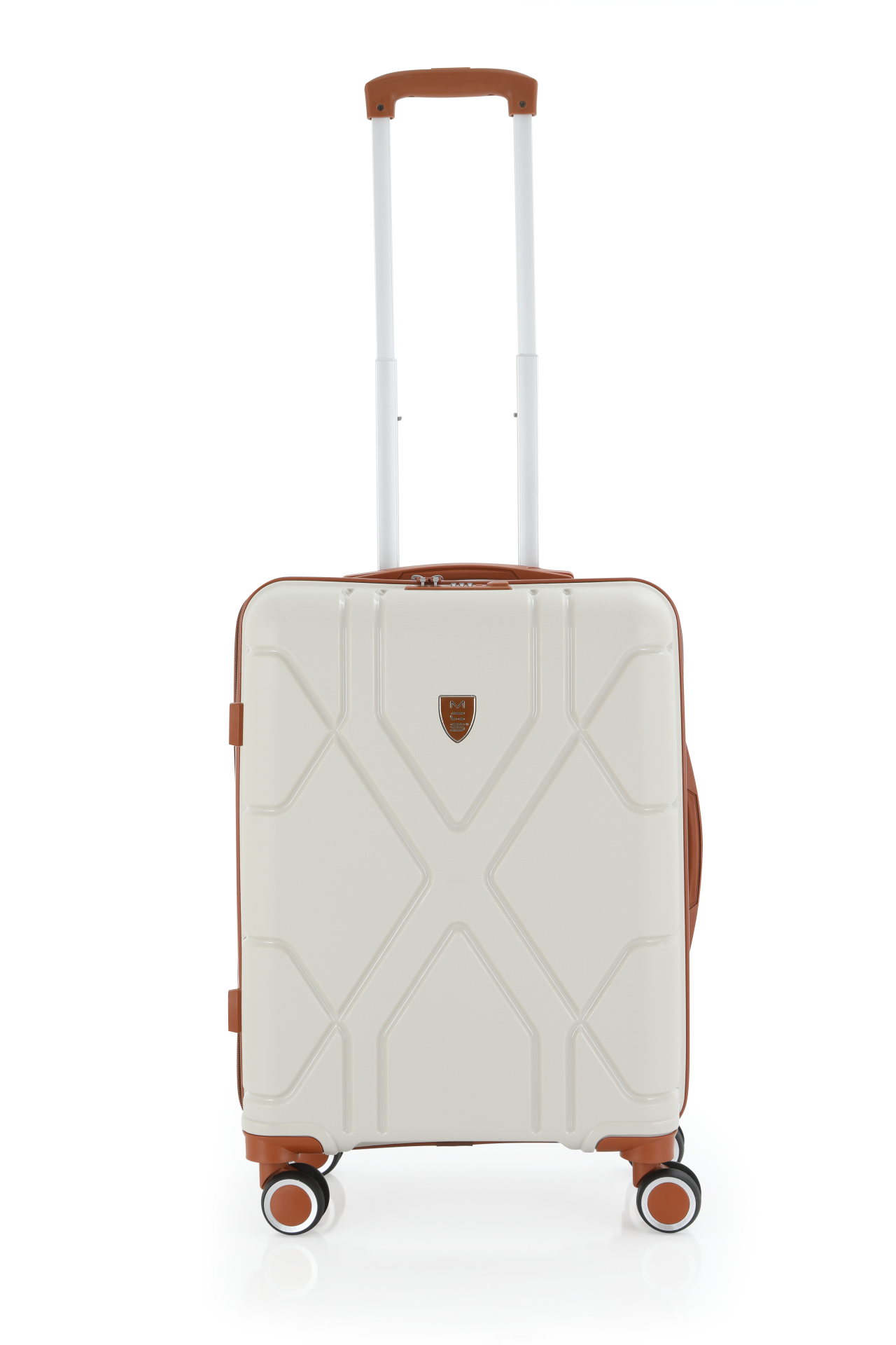 Mçs Polipropilen Valiz 55 CM OLM375 Kemik-Kahve