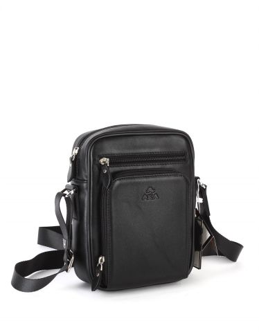 Deri Omuz Çantası OLM328 Siyah - Düz