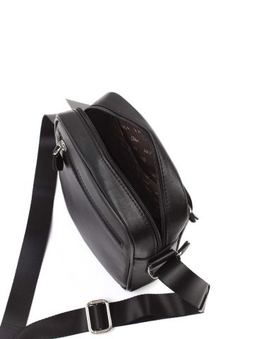 Deri Omuz Çantası OLM328 Siyah - Düz