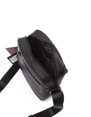 Deri Omuz Çantası OLM328 Siyah - Flotter Deri