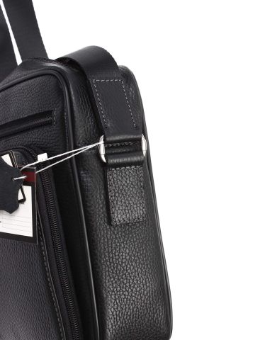 Deri Omuz Çantası OLM328 Siyah - Flotter Deri