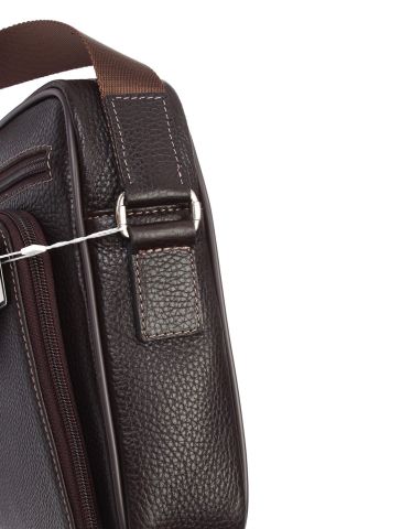 Deri Omuz Çantası OLM328 Kahverengi - Flotter Deri