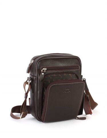 Deri Omuz Çantası OLM328 Kahverengi - Flotter Deri