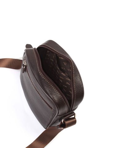 Deri Omuz Çantası OLM328 Kahverengi - Flotter Deri