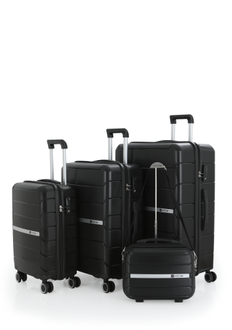 Mçs Polipropilen 4'lü Valiz Seti OLM366 Siyah