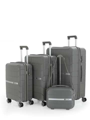 Mçs Polipropilen 4'lü Valiz Seti OLM366 Gri