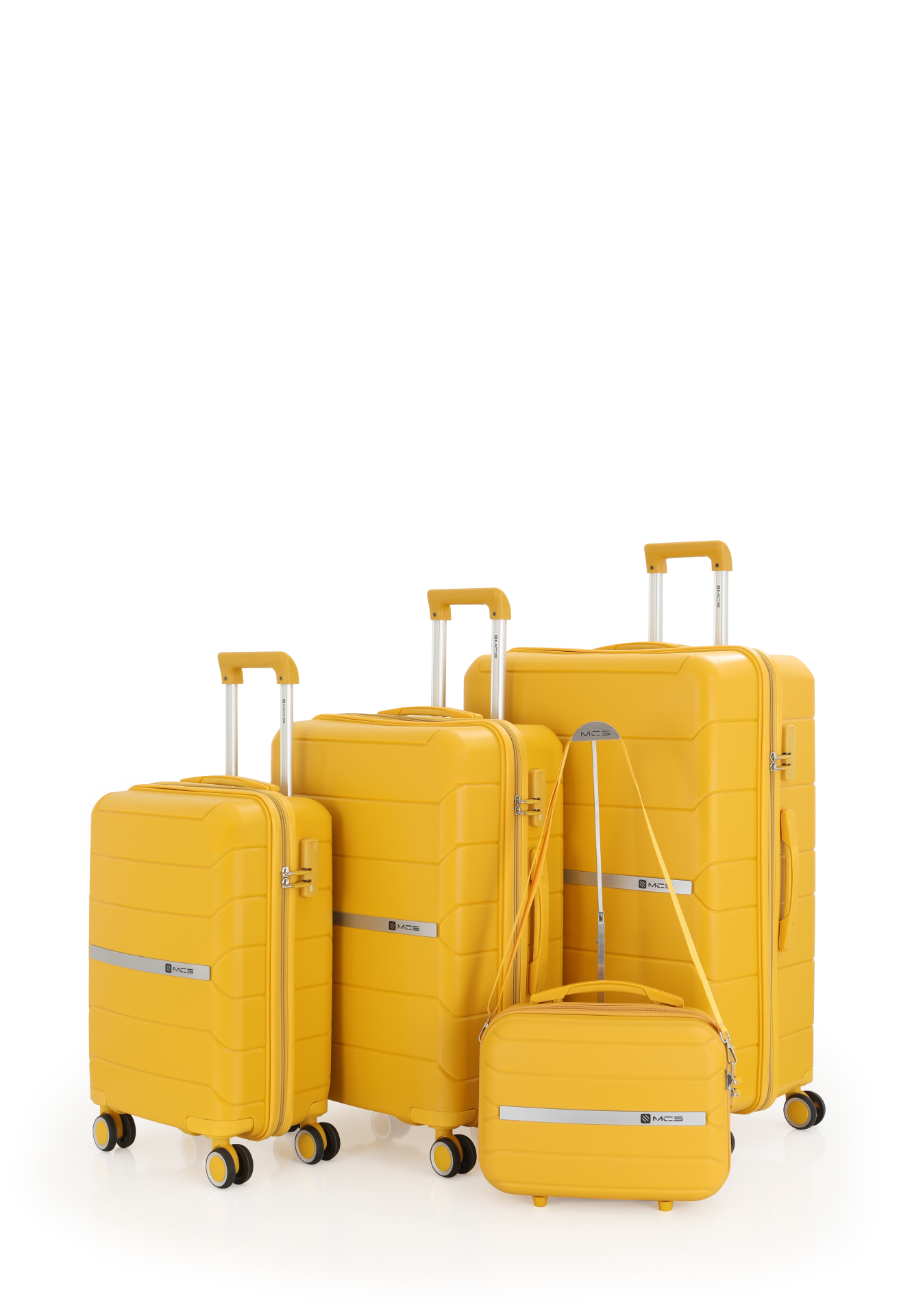 Mçs Polipropilen 4'lü Valiz Seti OLM366 Sarı