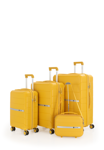 Mçs Polipropilen 4'lü Valiz Seti OLM366 Sarı