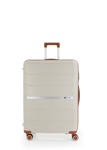 Mçs Polipropilen 4'lü Valiz Seti OLM366 Kemik-Kahve