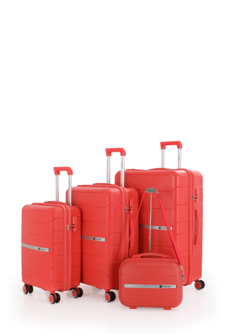 Mçs Polipropilen 4'lü Valiz Seti OLM366 Mercan