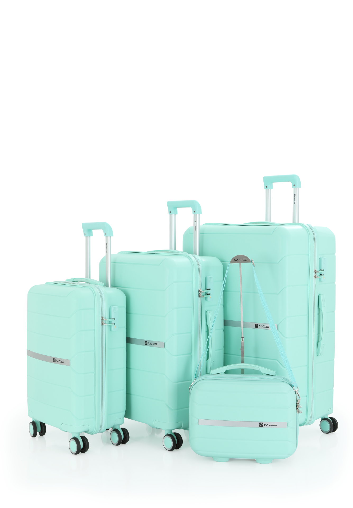 Mçs Polipropilen 4'lü Valiz Seti OLM366 Mint Yeşili