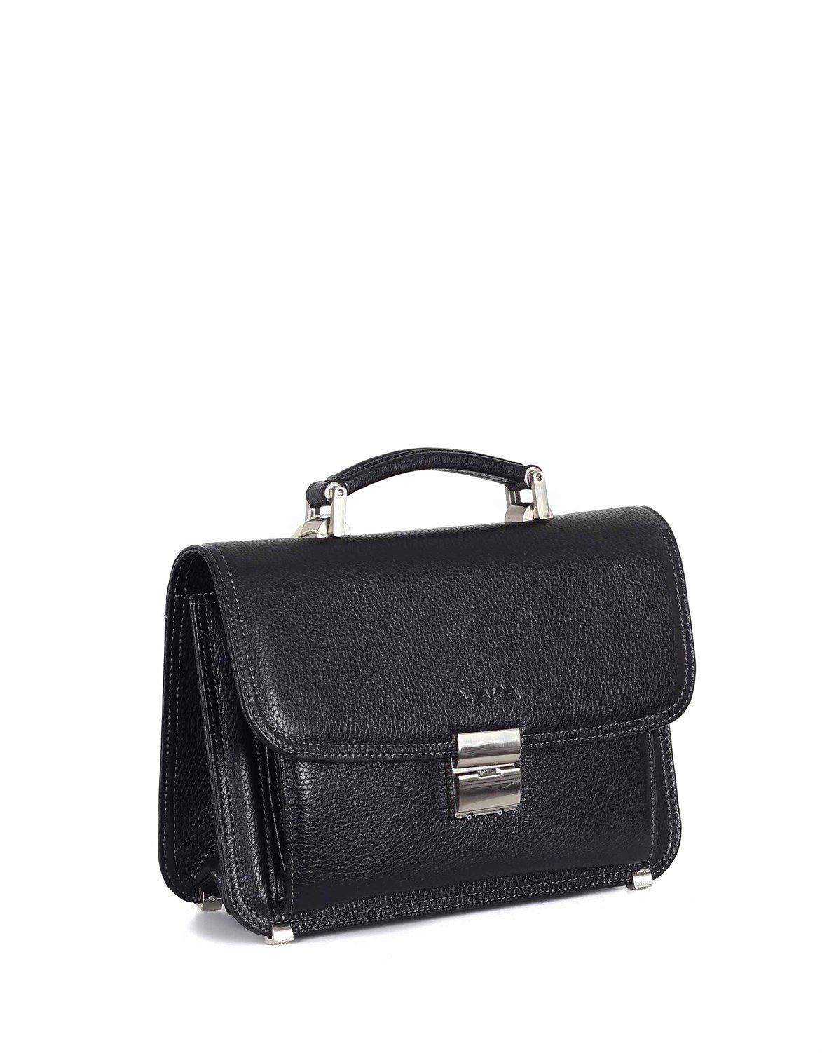 Portföy Çantası OLM166 Siyah - Flotter Deri