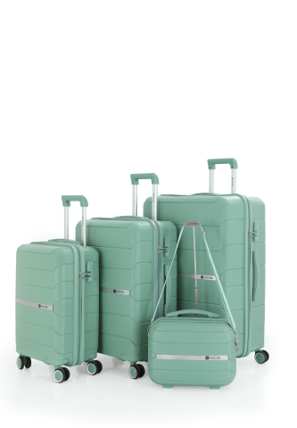 Mçs Polipropilen 4'lü Valiz Seti OLM366 Su Yeşili