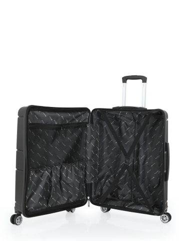 Mçs Polipropilen Valiz 65 CM V375 Siyah